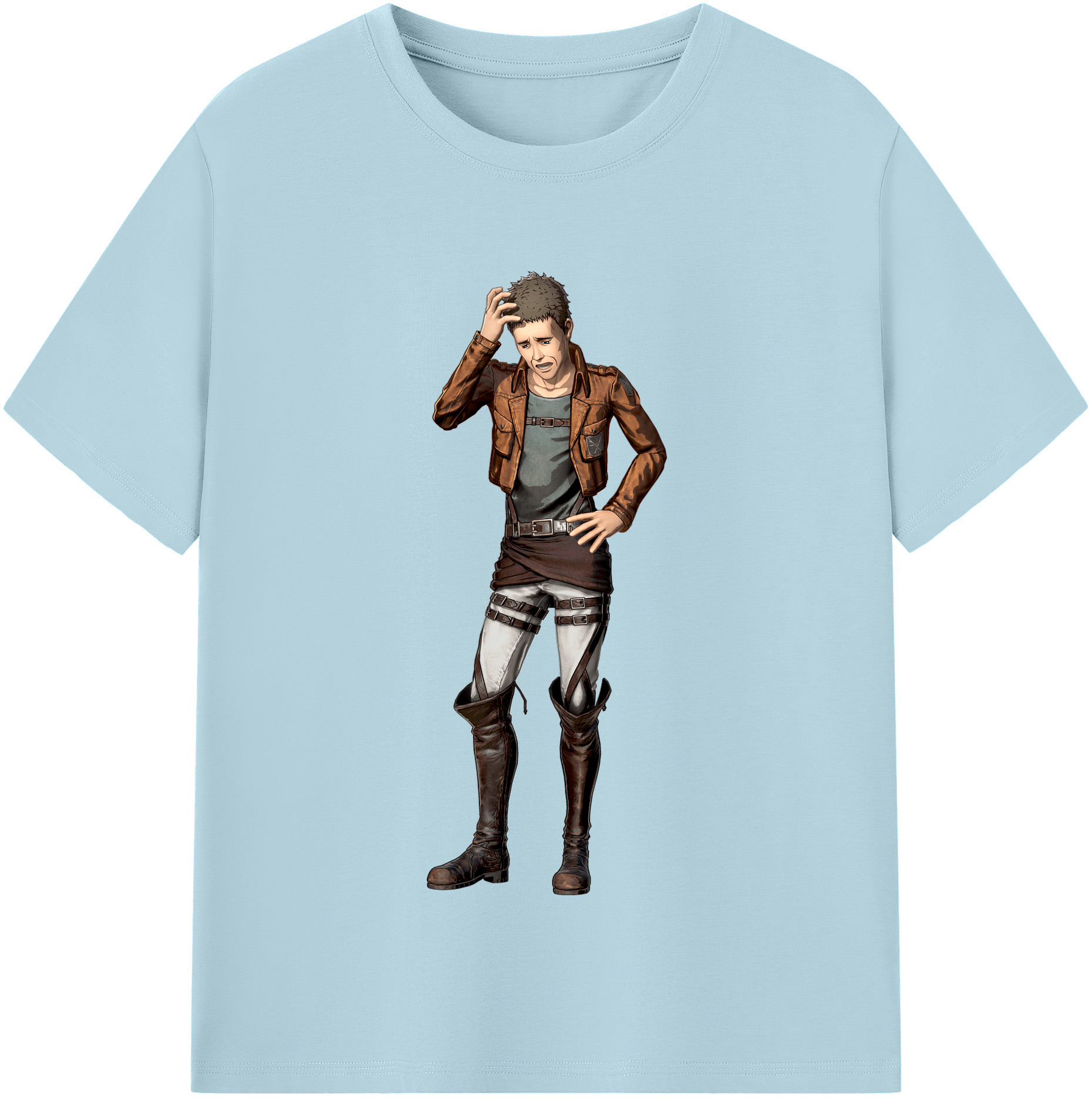 （画像用） 進撃の巨人 Attack on Titan 綿100％半袖Tシャツ（フロントプリント）